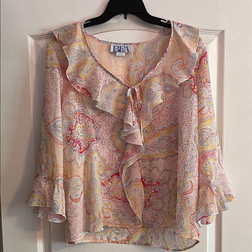 Women's Ruffle Blouse 1X